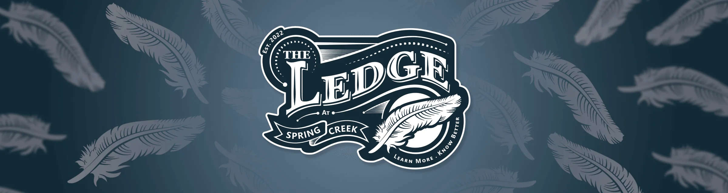 The Ledge logo applied to a branded website header